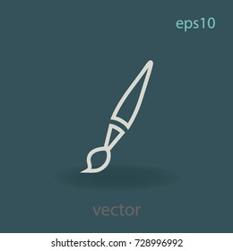 Brush icon, web design element