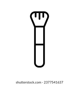 brush icon with white background vector stock illustration