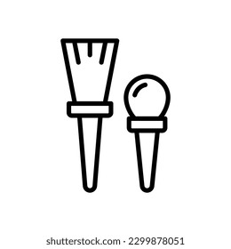 Pinselsymbol für Ihr Webdesign, Logo, App, UI.