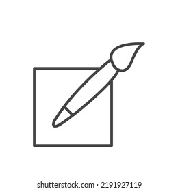 Brush icons  symbol vector elements for infographic web