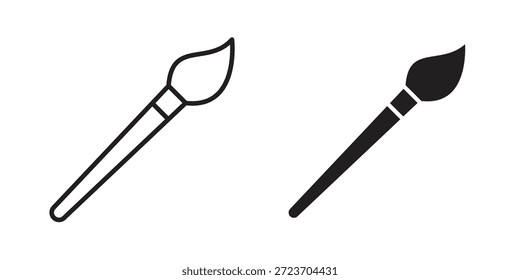 Pinselsymbole, Vektorsammlung für Webdesigns. Flache Symbole