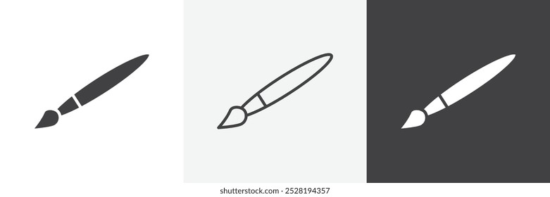 Brush icon.Trendy modern flat linear vector illustration on white background.