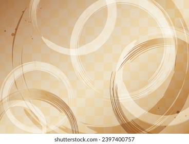 Brush image pattern and lattice background