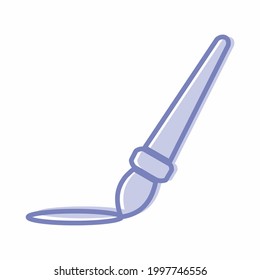 Brush and Ink  Icon Vector Style 5. simple illustration. Editable stroke. Design template vector