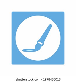 Brush and Ink  Icon Vector Style 6. simple illustration. Editable stroke. Design template vector