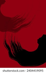 Brush Ink Japanese Pattern Background