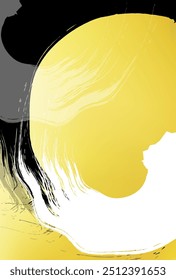 Plano de Fundo do Padrão Japonês de Tinta do Pincel