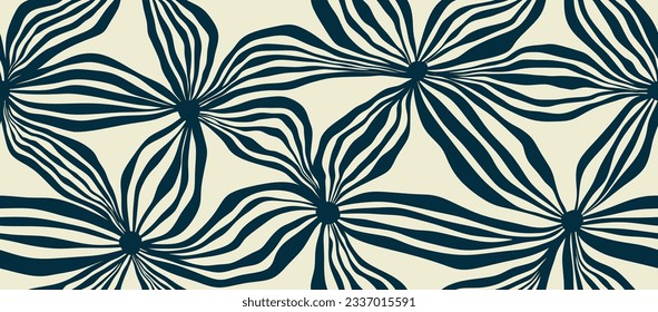  brush ink tribal ethnic seamless pattern.  Geometric shape pattern texture Vector illustration. 