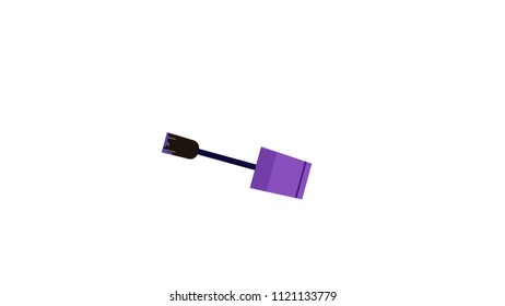 Brush insolated vector illustration