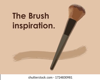 The brush inspiration vector design