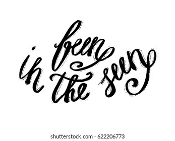 Brush lettering composition. Phrase Fun in the sun. Vector illustration EPS10