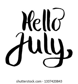 Brush lettering composition of Summer Vacation Vector illustration EPS10