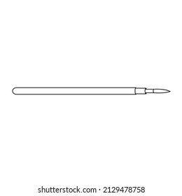 Ilustración de arte de línea de pincel con trazo editable adecuado para 