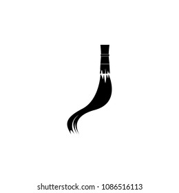 brush and line icon. Element of art and painting for mobile concept and web apps. Detailed brush and line icon can be used for web and mobile. Premium icon on white background
