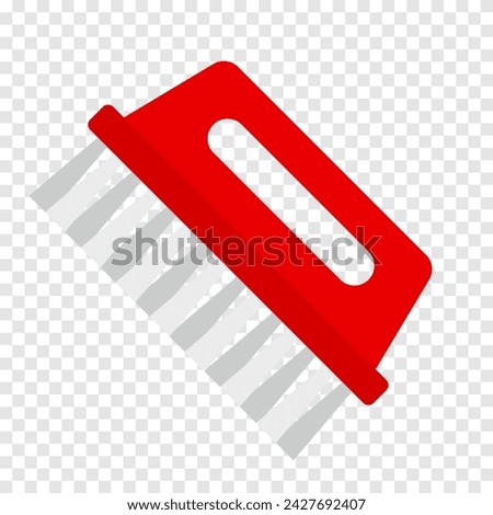 Brush line icon. Paste, shoes, bristles, cleaning, floor, brush, comb, carpet, clothes, carpet, dust, water, shoes. Vector line icon for business and advertising