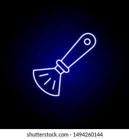 brush line neon icon. Elements of Beauty and Cosmetics illustration icon. Signs and symbols can be used for web, logo, mobile app, UI, UX on black background