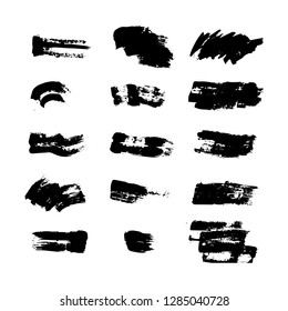 Brush line on white background vector illustration 