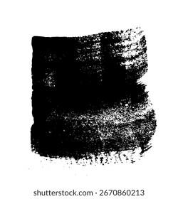 Linha de pincel. Ponto de pincel preto vetorial, linha do marca-texto ou marcador de caneta de ponta de feltro. Manchas de forma abstrata de manchas de tinta com textura