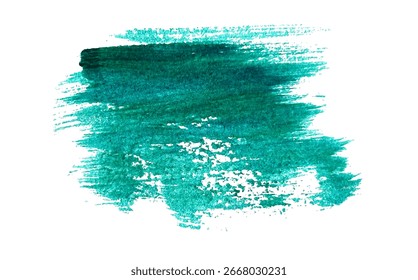 Bürstenlinie. Vektor grüne Farbe Pinsel Fleck, Textmarker Linie oder Filz-Spitze Stift Marker. Tinte abstrakte Form Flecken mit Textur