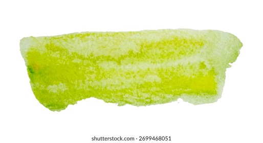 Brush line. Vector green paint brush spot, highlighter line or felt-tip pen marker. Ink smudge abstract shape stains with texture