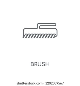 Brush linear icon. Brush concept stroke symbol design. Thin graphic elements vector illustration, outline pattern on a white background, eps 10.