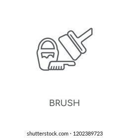 Brush linear icon. Brush concept stroke symbol design. Thin graphic elements vector illustration, outline pattern on a white background, eps 10.