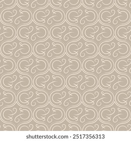 Brush lines abstract seamless pattern. Stroke damask repeat background. Vector simple illustration for design for fabric, wallpaper or wrapping paper.