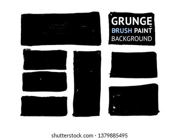 Brush lines set. Vector illustration