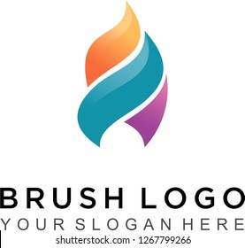 A brush logo
With abstract shapes and interesting ones.
Make the logo more attractive.

A logo that can be applied in brushes, paintings, color markers, color pencils, and so on.

Thank you very much
