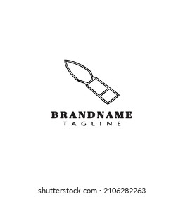 brush logo cartoon icon design template black modern isolated vector illustration