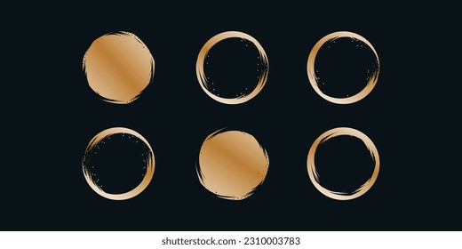 Colección del logotipo del pincel con estilo abstracto