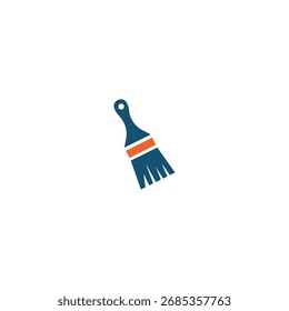 Design do logotipo do pincel, logotipo do vetor, design do logotipo da ilustração