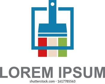 Brush logo vector. Modern design