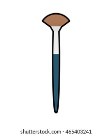 brush make up style product icon. Isolated and flat illustration. Vector graphic