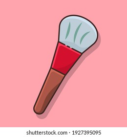 brush makeup isolated cartoon vector illustration in flat style