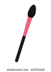 brush makeup product isolated icon design, vector illustration  graphic