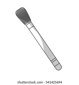 brush makeup related icon image vector illustration design 