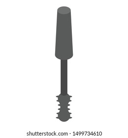 Brush mascara icon. Isometric of brush mascara vector icon for web design isolated on white background