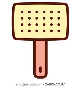 Icono moderno del Vector del cepillo – Plantilla mínima del símbolo de la ilustración para el diseño móvil del UI del App del Web