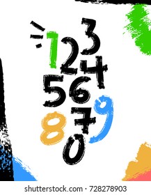 Brush numbers bold