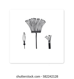 brush on a white background