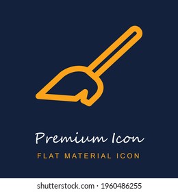 Brush Outline In Diagonal premium material ui ux isolated vector icon in navy blue and orange colors