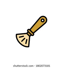 icono de esquema de pincel. Icono de ilustración de elementos de belleza y cosmética. Los signos y símbolos se pueden utilizar para web, logotipo, aplicación móvil, interfaz de usuario, UX