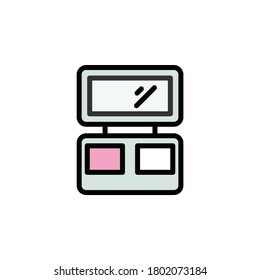 Pinselumrandungssymbol. Elements of Beauty and Cosmetics Illustration Symbol. Zeichen und Symbole können für Web, Logo, mobile App, UI, UX verwendet werden