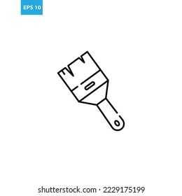 Brush outline icon Vector illustration