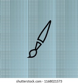 Brush outline icon, web design element