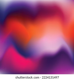 brush of paint blurred colorful hologram with curve.
