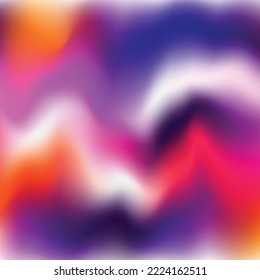 brush of paint blurred colorful hologram with curve.
