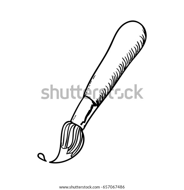 Brush Paint Doodle Draw Stock Vector (Royalty Free) 657067486