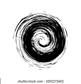 brush paint grunge circle line